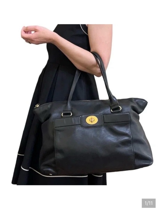 kate spade Handbags - Kate Spade Hampton Theresa Large Tote Leather Shoulder Bag with Turn-Lock